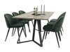 Eetkamerset Dallas 340 (Groen + Zwart)
