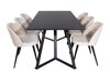 Eetkamerset Dallas 360 (Beige + Zwart)