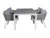 Lauko stalas Dallas 665 (Pilka + Balta)