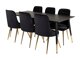 Set de mese Dallas 1256 (Negru + Auriu)