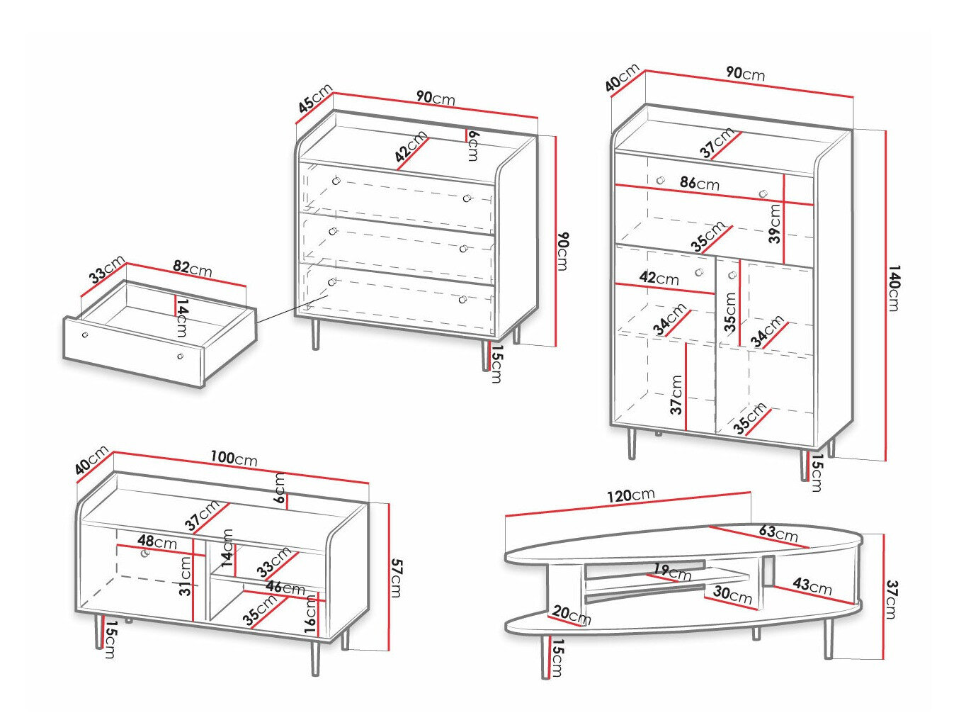 Stuemøbelsæt Ferenou 111