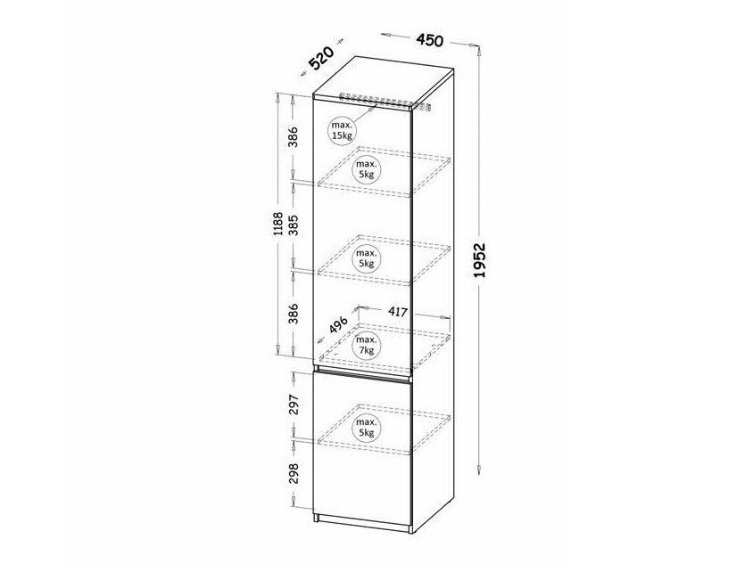 Reol Evaropha 101 (Wotan eg + Hvid)