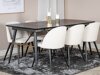 Eetkamerset Dallas 1447 (Beige + Zwart)