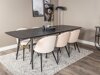 Eetkamerset Dallas 1449 (Beige + Zwart)