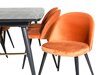 Eetkamerset Dallas 1449 (Oranje + Zwart)
