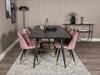 Eetkamerset Dallas 1451 (Roze + Zwart)