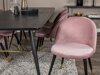 Eetkamerset Dallas 1451 (Roze + Zwart)