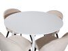 Eetkamerset Dallas 1536 (Beige + Zwart)