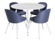 Eetkamerset Dallas 1536 (Blauw + Wit)