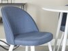 Eetkamerset Dallas 1536 (Blauw + Wit)