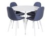 Eetkamerset Dallas 1540 (Blauw + Wit)