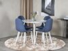 Eetkamerset Dallas 1540 (Blauw + Wit)