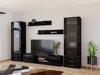 Ensemble de salon Tornola 109 (Noir + Noir brillant)