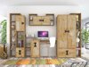 Boekenkast Florevi 111 (Glanzend wit + Artisan eiken)