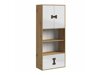 Boekenkast Florevi 112 (Glanzend wit + Artisan eiken)