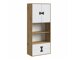 Boekenkast Florevi 112 (Mat wit + Artisan eiken)