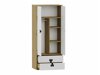 Kledingkast Florevi 113 (Mat wit + Artisan eiken)