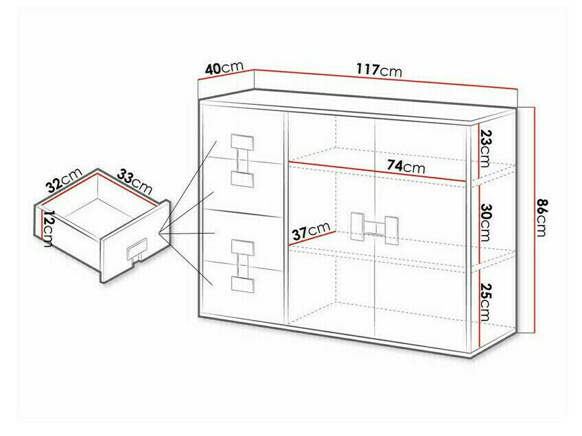 Kommode Florevi 102 (Artisan eg)