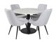 Set de mese Dallas 2570 (Gri deschis + Negru)