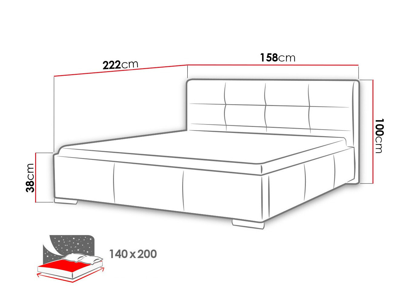 Bett Imber (Soft 010)