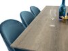Eetkamerset Dallas 340 (Donkerblauw + Zwart)