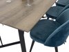 Eetkamerset Dallas 340 (Donkerblauw + Zwart)