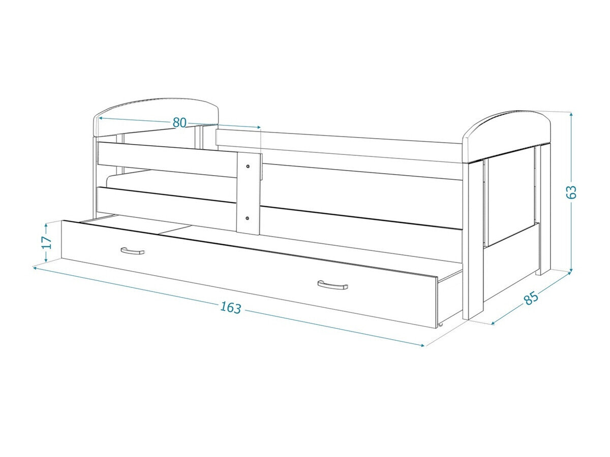 Bed Tentive 100 (Sonoma eik)