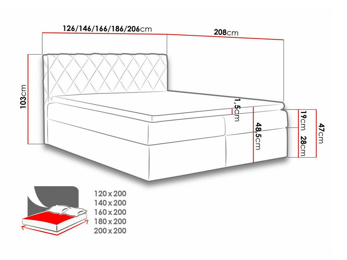 Boxspring Genus (Velluto 10)