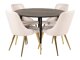 Eetkamerset Dallas 1178 (Beige + Gouden)