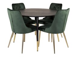 Eetkamerset Dallas 1178 (Groen + Gouden)