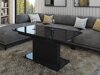 Transformeerbare salontafel Ogden 158 (Glanzend zwart + Zwart)
