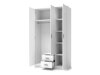 Garderobeskab Cirveso 113 (Hvid + Glansfuld hvid)