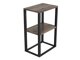 Bijzettafel Dallas 3219 (Zwart + Teak)