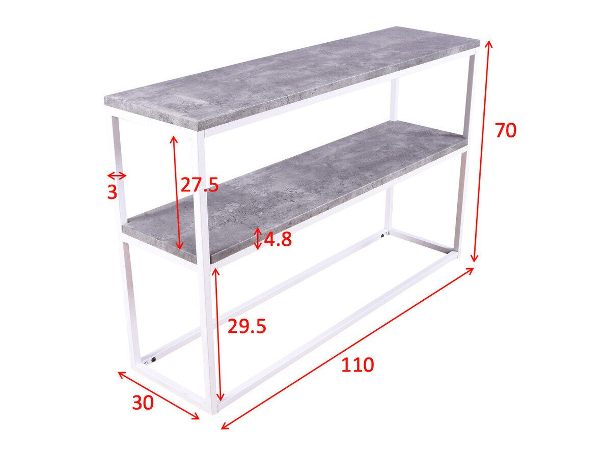 Wandtafel Dallas 2521 (Lichtbruin + Zwart)