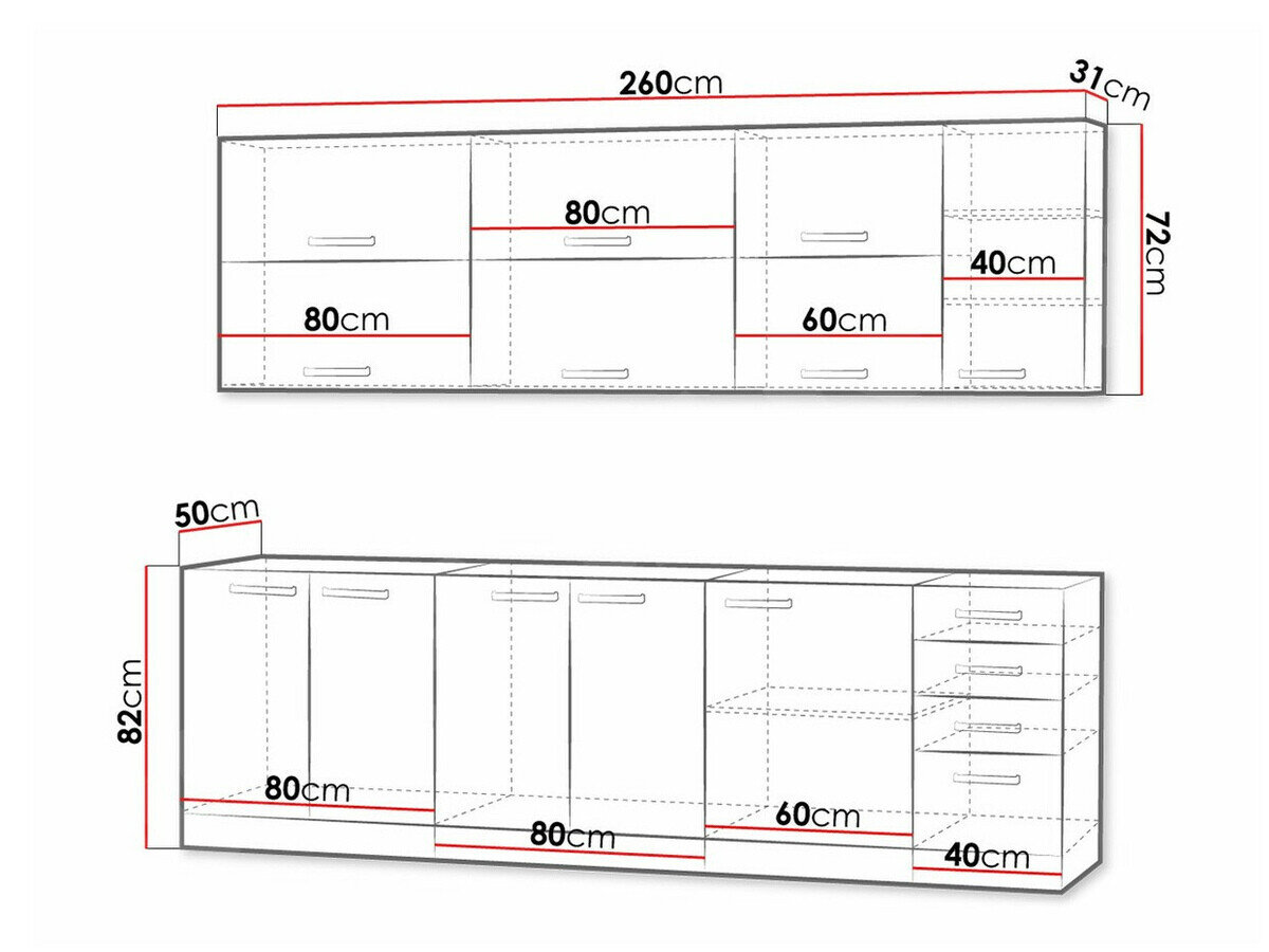 Cuisine complète modulaire Multi Grey 123
