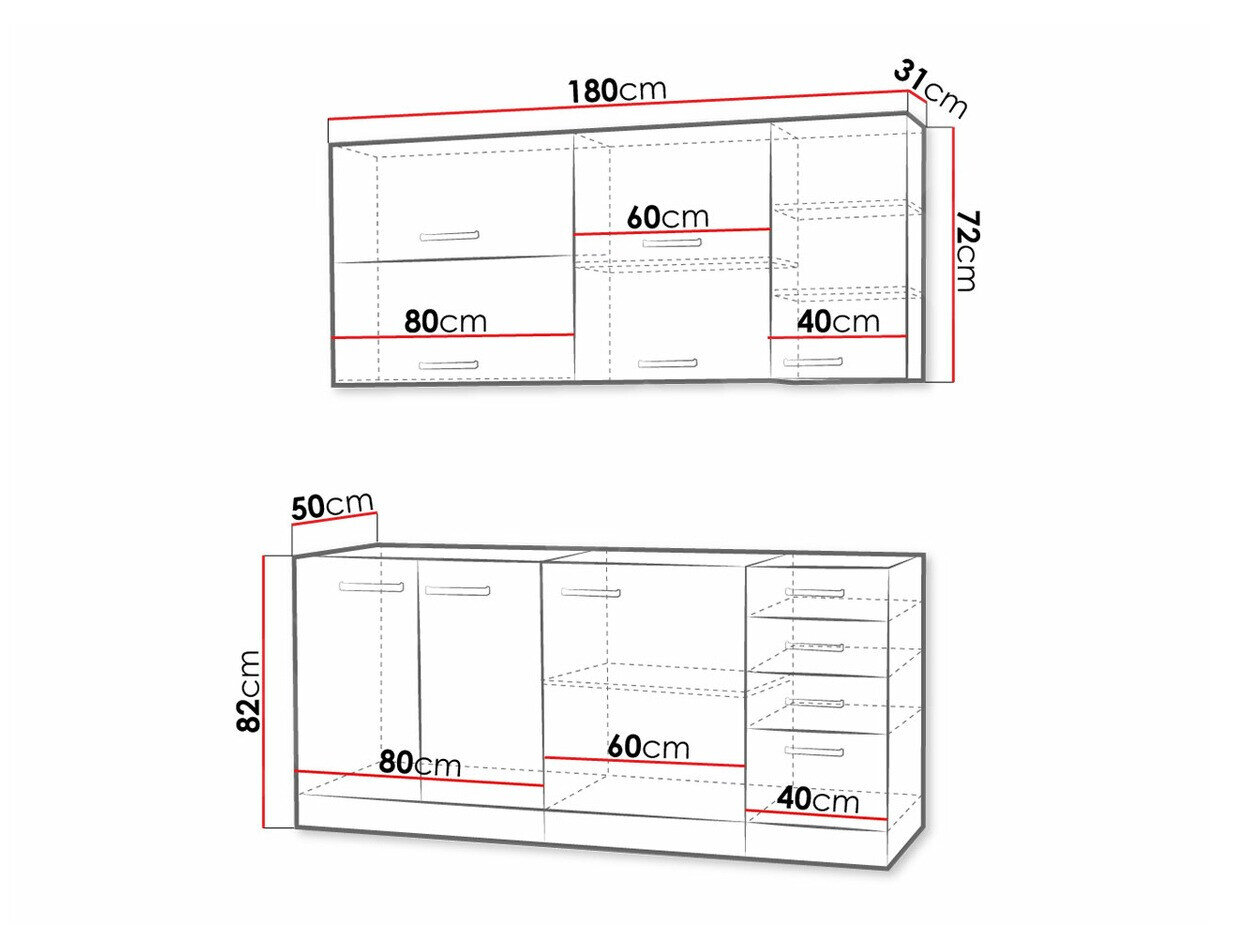 Modulaire keukenset Multi Cream 124