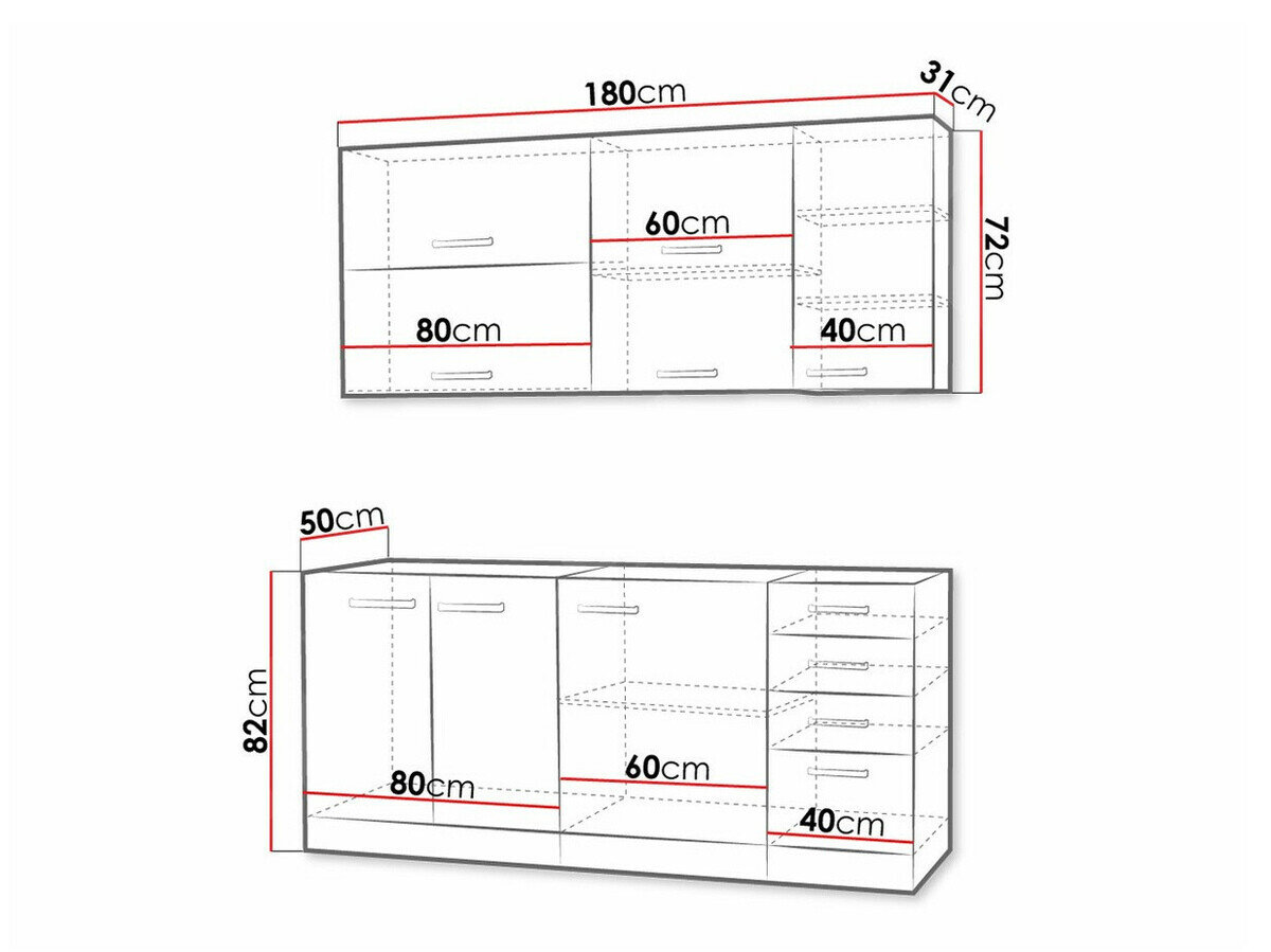 Modulaire keukenset Multi Grey 124