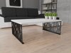 Salontafel Germantown 108 (Glanzend wit + Matzwart)