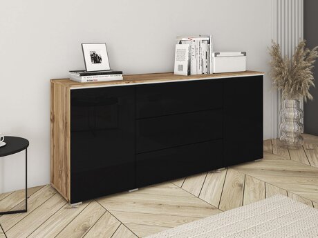 Kumode Mirfivo 102 (Votan ozols + Glancēts melns)