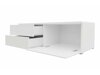 TV-bord Nashville 130 (Hvid + Glansfuld hvid)