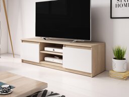 TV komoda Sarasota 139 (Sonoma hrast + Belo)