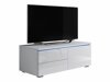 TV-meubel Uva VI (Wit + Glanzend wit)