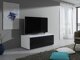 TV-meubel Uva VI (Wit + Glanzend zwart)