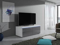 TV-meubel Uva VI (Wit + Grijs met glans)