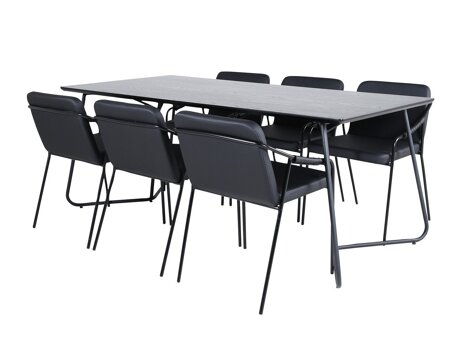 Valgomojo komplektas Dallas 2720 (Juoda)