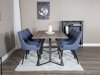 Eetkamerset Dallas 1345 (Blauw + Zwart)