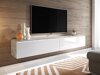 TV-meubel Scientia I (Beton + Glanzend wit)