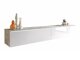 TV-meubel Scientia I (Beton + Glanzend wit)