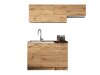 Keukenset Trenton 101 (Artisan eiken + Zwart)