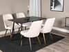 Eetkamerset Dallas 1673 (Beige + gouden)